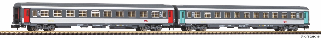  94507 - N - 2-tlg. Set Abteilwagen, SNCF, Ep. VI